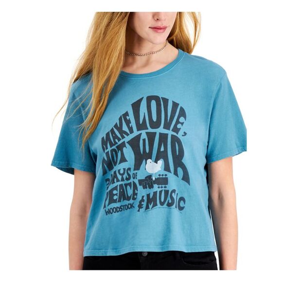 JUNK FOOD Womens Stretch Short Sleeve Crew Neck T-Shirt - Picture 3 of 4